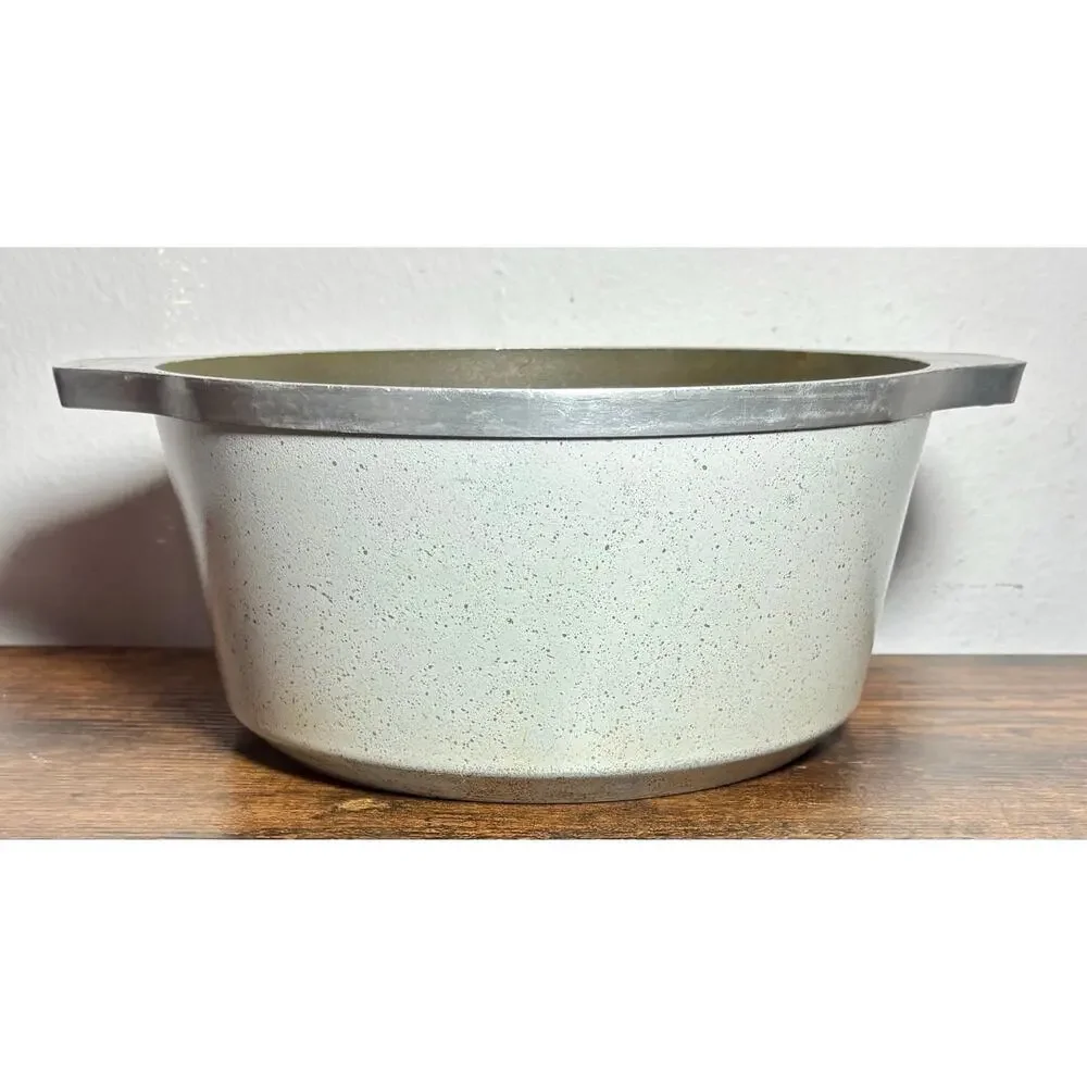 Vintage Club Classic Cookware Pressed Aluminum 5 Qt Stockpot Speckled Gray